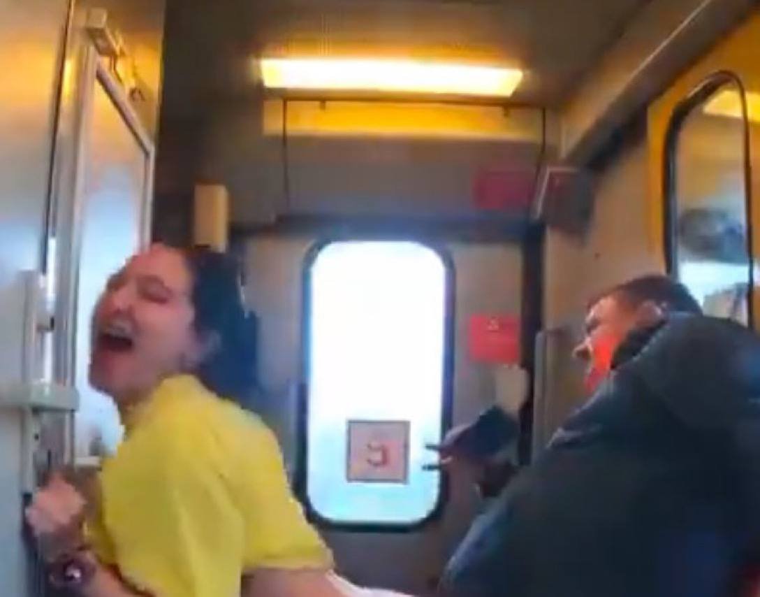 Promise her iPhone 17 inside train 😋